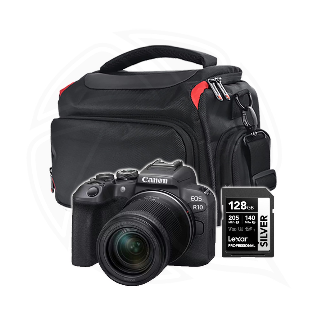 CANON EOS R10 Mirrorless Camera &amp; RF-S 18-150mm F3.5-6.3 IS STM Memory Card &amp;  Shoulder Bag