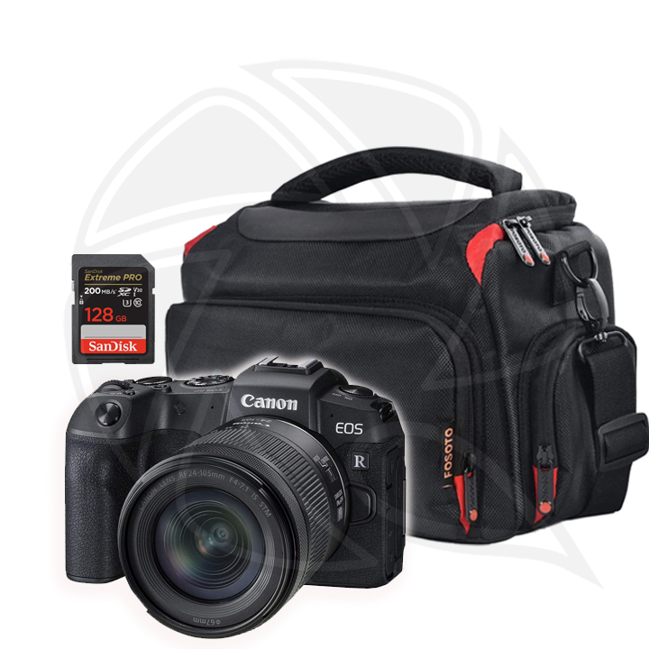 CANON EOS RP Full Frame Mirrorless Body with RF 24-105mm f4-7.1 IS STM with Memory Card &amp; Backpack Bag
