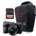 SONY Alpha a6400 Mirrorless Digital Camera with 16-50mm Lens  with Memory Card&amp; Conical Bag