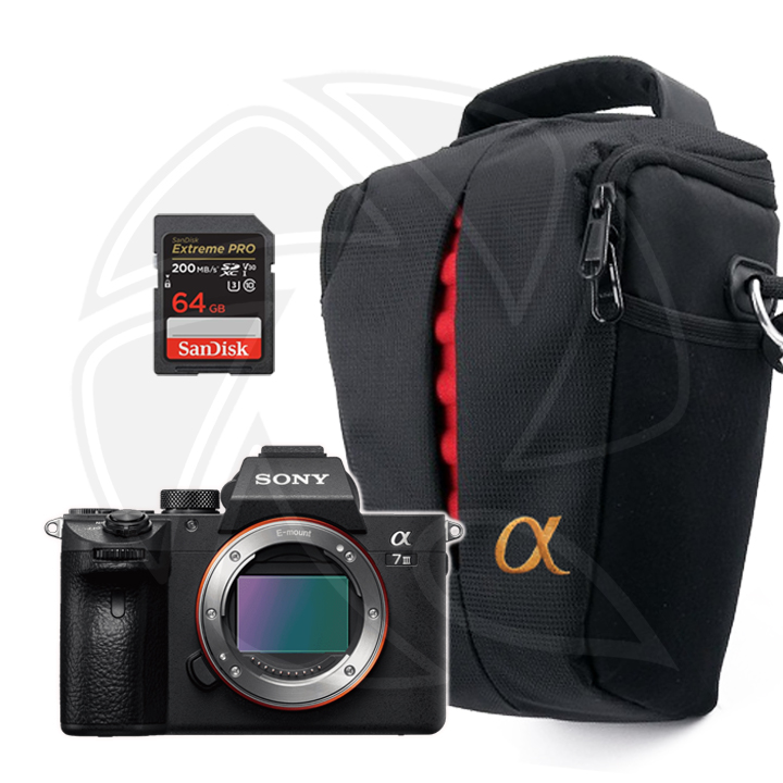 SONY Alpha a7III Mirrorless Digital Camera (Body Only) with Memory Card &amp; ConicalBag