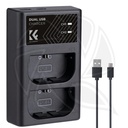 KF28.0007 LP-E6NH Dual Slot Battery Charger Type-C Canon