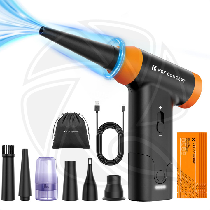 SKU.2318 Concept 14in1 Compressed Air Duster, Stepless Adjustable 150000RPM Electric Air Duster, Adjustable&amp;Portable Air Blower for Deep Clean, Computer Keyboard Car Home- Replace Compressed Air Cans