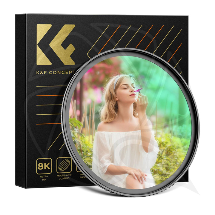 KF01.2119 77mm MRC WhiteDiffusion 1/4 Filter Cinematic Effect Filter , HD Dreamy Soft White Diffusion Filter with 28 Layer Coatings Waterproof Scratch Resistant Nano-Xcel Series