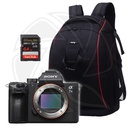 SONY Alpha a7III Mirrorless Digital Camera (Body Only) with Memory Card &amp; Black BackPack