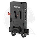 NEEWER V mount Battery with Adapter Plate with Dual 15mm rod clamp VB-A1 (1010266)
