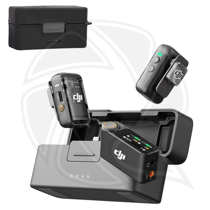 DJI MIC 2  All-in-one Wireless Microphone 2PERSONES with Rubber Cover