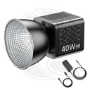QPS-ULANZI L023 40W Pro Rechargeable Bi-Color COB Light with DC power Adapter (L040GBBI)