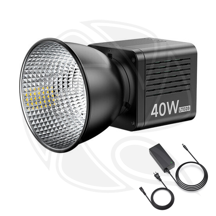 ULANZI LT028 Rechargeable Bi-Color COB Light 40W (L040GBBI)with power Adapter