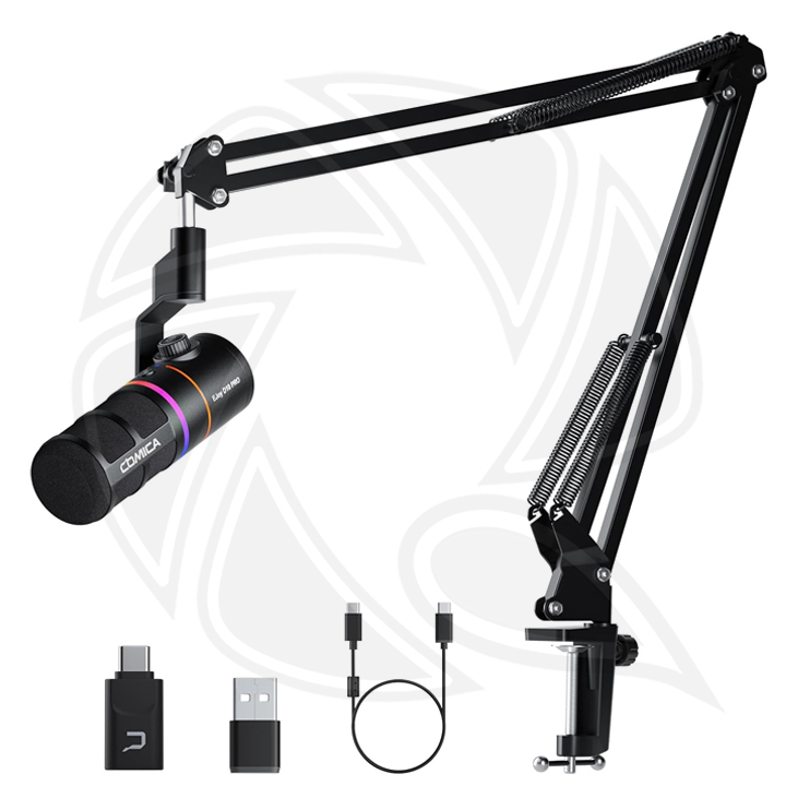 COMICA EJOY D10 PRO (A) RGB Cardioid Dynamic Wireless Microphone/Wired (XLR/Type-C)