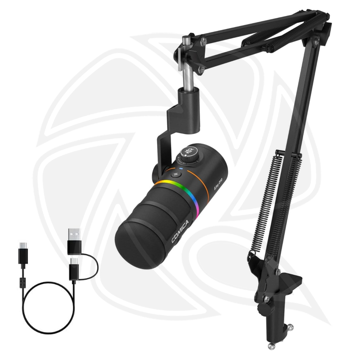 COMICA EJOY D10 (A) RGB Cardioid Dynamic Microphone XLR/Type-C