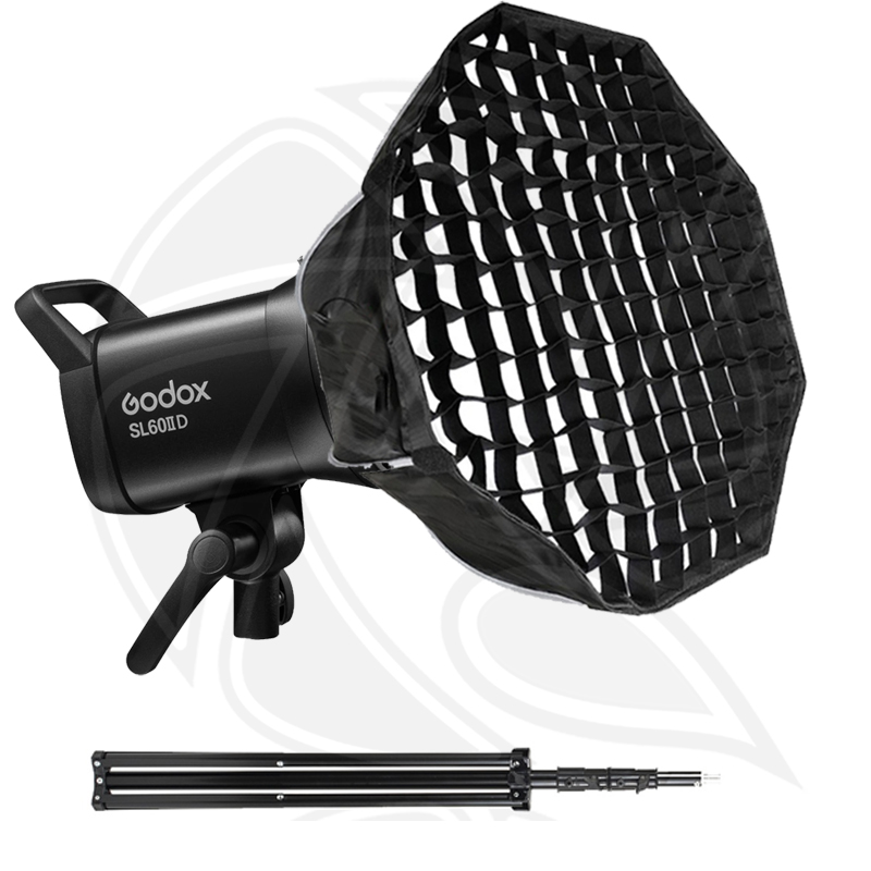 QPS- GODOX SL60IID Compact Video Light with softbox 60cm &amp; Light stand