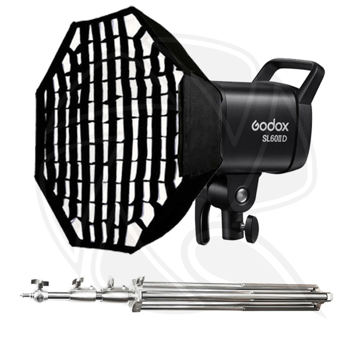 QPS- GODOX SL60IID Compact Video Light with softbox 60cm &amp; Light stand