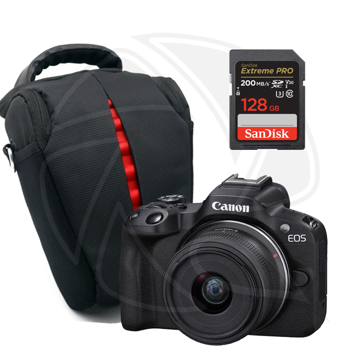 CANON EOS R50 RF 18-45S KIT Mirrorless Camera&amp; Memory Card &amp;  Conical Bag