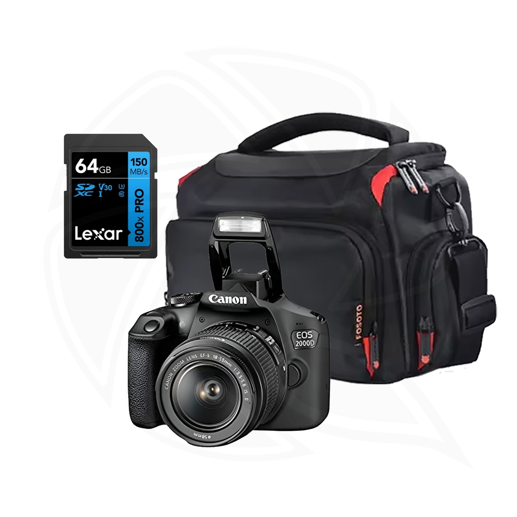 CANON CAMERA EOS 2000D EF-S 18-55mm III with Bag &amp; Ram