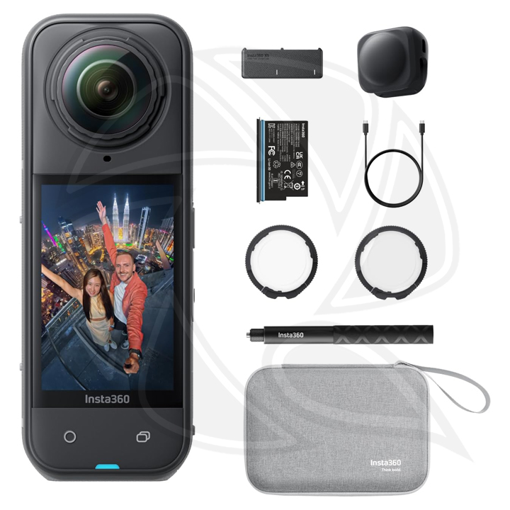 Insta360 X5 Essentials Bundle - Waterproof 8K 360° Action Camera