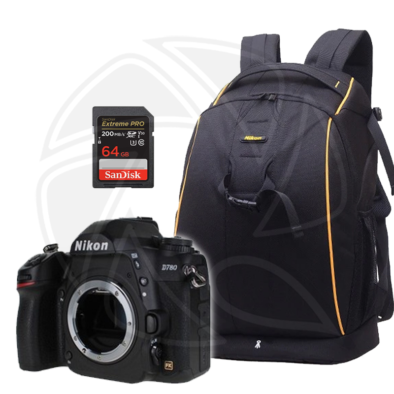 Nikon D780 DSLR Camera (Body Only) with Memory card, Backbag