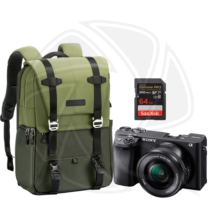 SONY Alpha a6400 Mirrorless Digital Camera with 16-50mm Lens  with Accessories