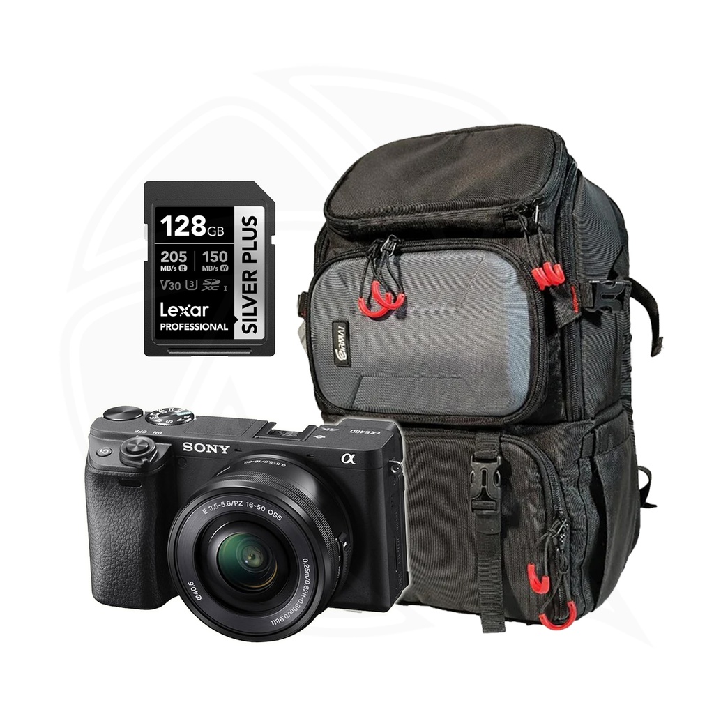 SONY Alpha a6400 Mirrorless Digital Camera with 16-50mm Lens  with Accessories