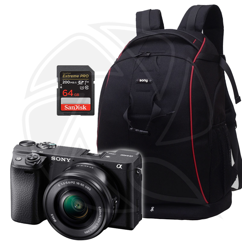 SONY Alpha a6400 Mirrorless Digital Camera with 16-50mm Lens  with Accessories
