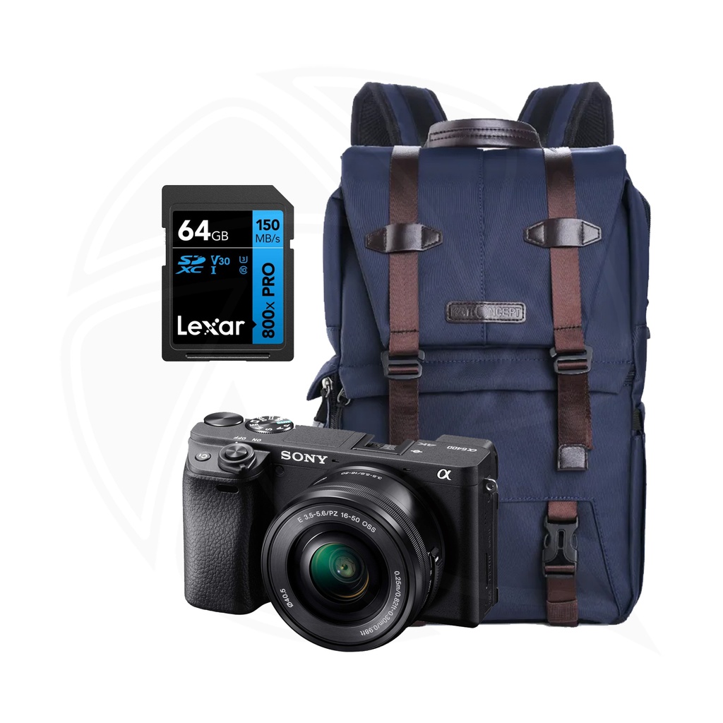 SONY Alpha a6400 Mirrorless Digital Camera with 16-50mm Lens  with Accessories