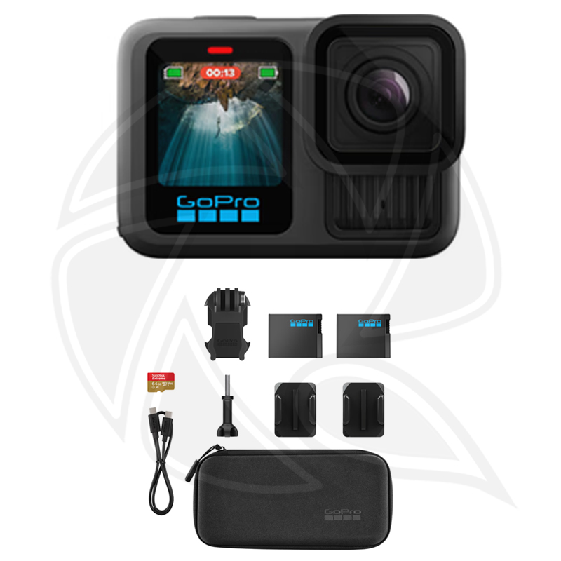 GoPro HERO13 Black with 64gb Micro Ram &amp; one extra battery Kit