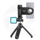 QPS- MA35 Camera Shutter and Grip with RGB Led Light &amp;Mini Tripod 20cm