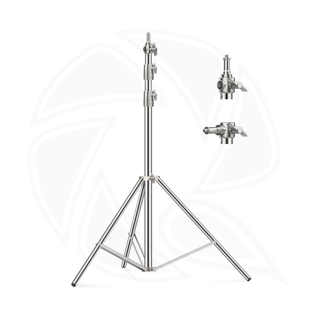 QIHE J280SC Stainless Steel Air Cushion Light Stand (Double Head)