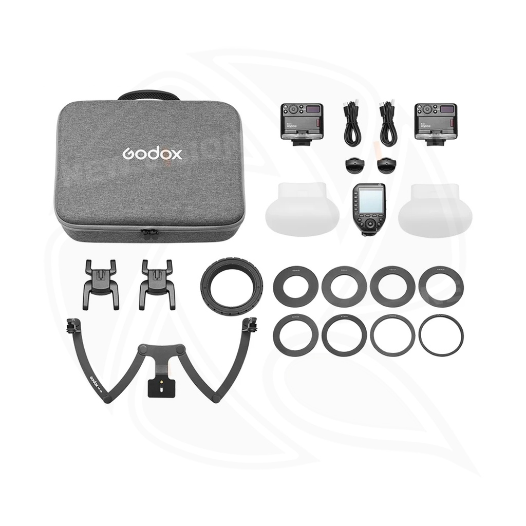 GODOX MF12-DK2 Dental 2 Macro Flash Kit for Sony Cameras with Triger &amp; Bracket