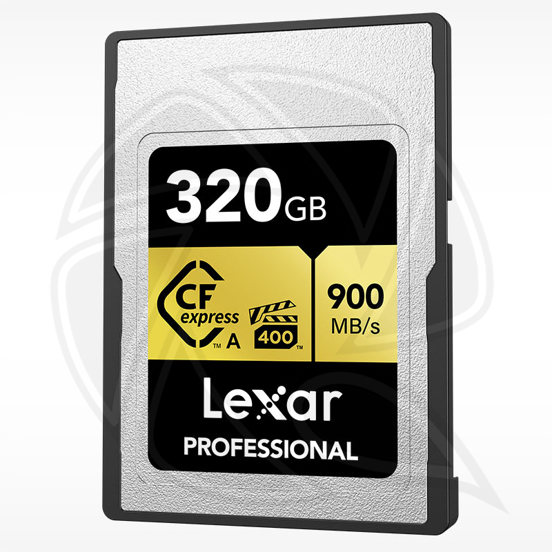 LEXAR 320GB Professional CFexpress SDXC type A cards up to 900MB/s read 800MB/s write VPG 400 8k (LCAGOLD320G-RNENG)