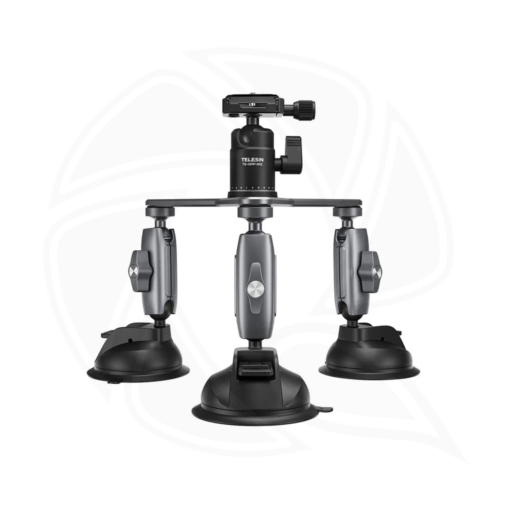 TELESIN Triple Suction cup mount for camera  TE-TSB-001
