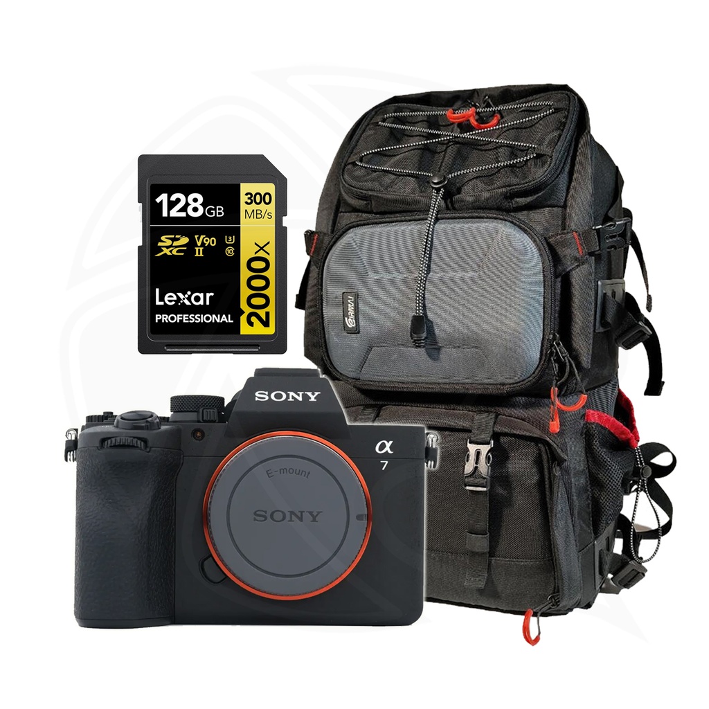 SONY Alpha A7V Mirrorless Digital Camera (Body Only) with Memory Card&amp; BackBag 