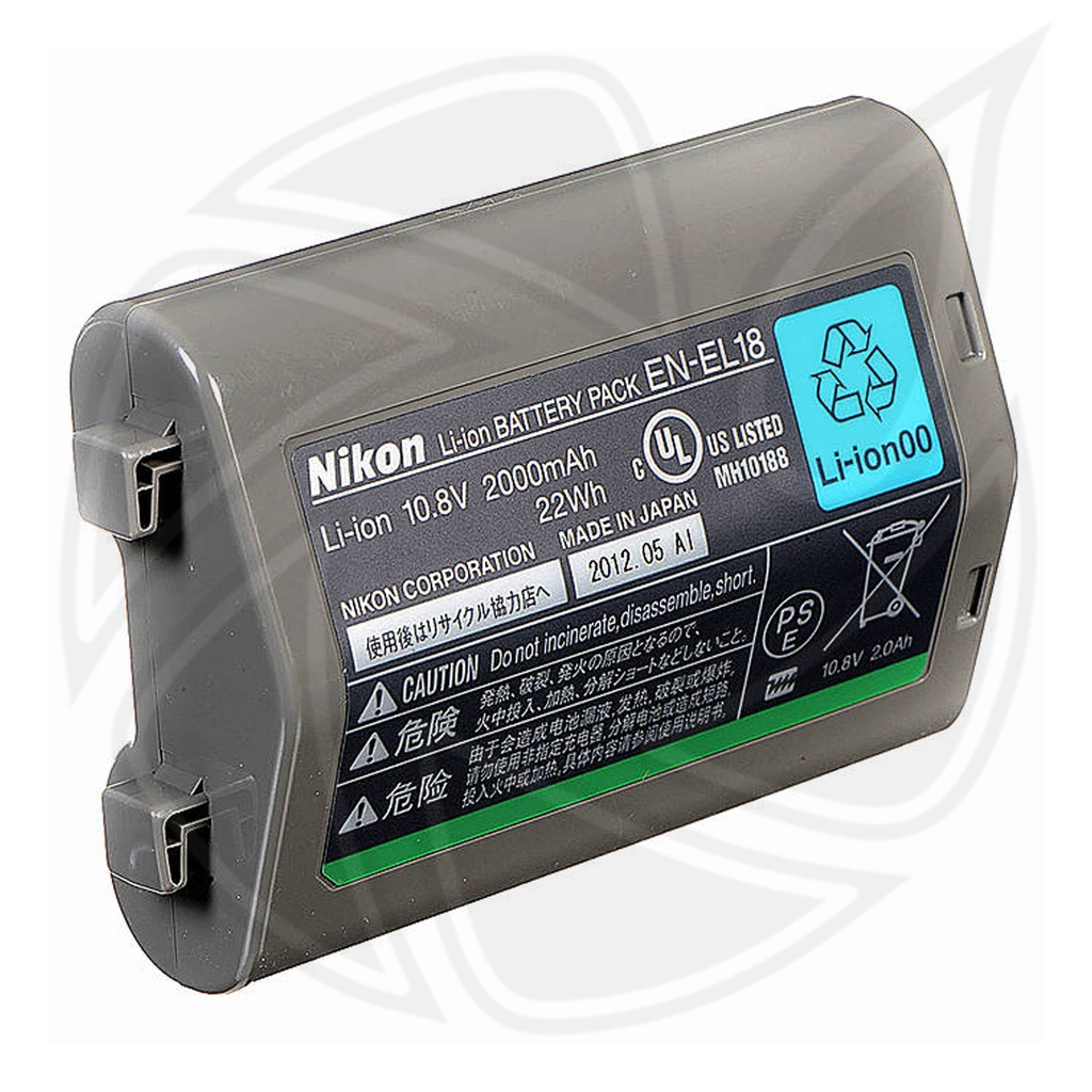 EN- EL18- Rechargeable Lithium-Ion Battery (10.8V, 2500mAh) for  the Nikon D5, D4S, and the D4.