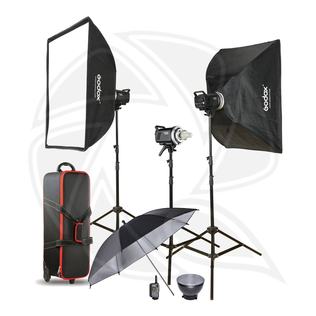 GODOX MS200-D Studio Flash Monolight (3-Light Kit)