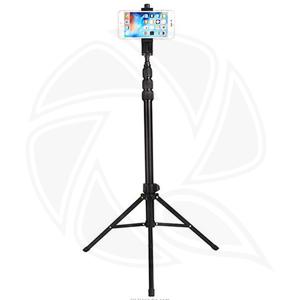 JMARY MT45 Selfie Stick Tripod 1.68m Extendable Travel Tripod Stand with Phone Clip