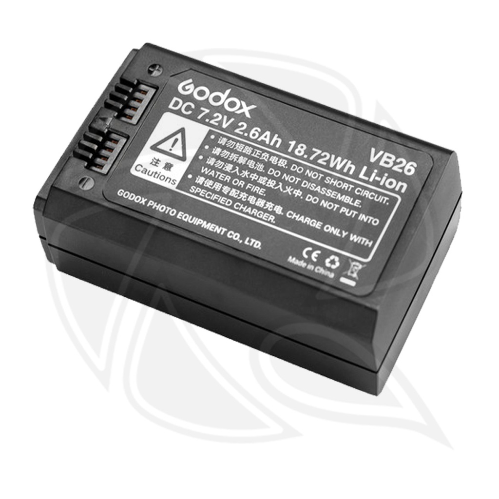 GODOX - VB26 Lithium Battery for V1, V860III , AD100 ,Ring Light 72