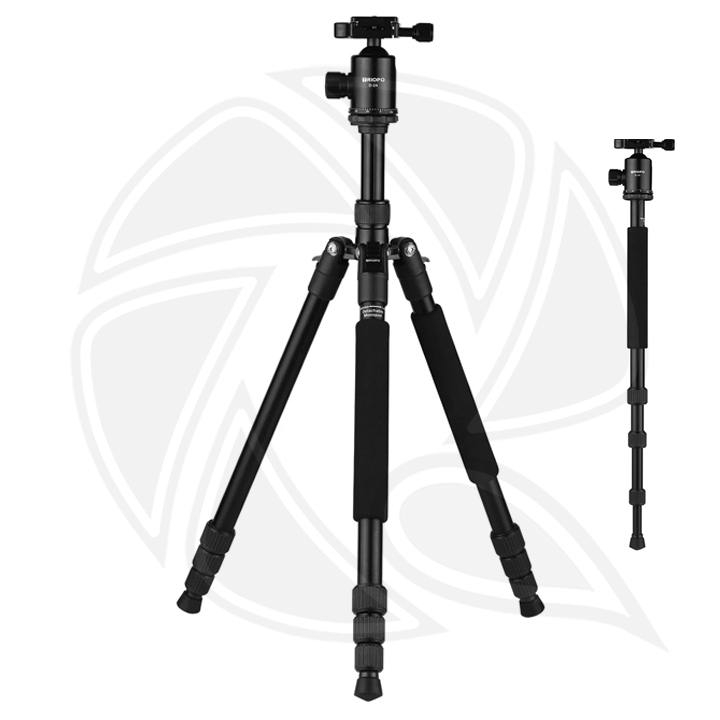 TRIOPO  TRIPOD MT2804C Adjustable Portable Aluminum Tripod with NB-2S Ball Head