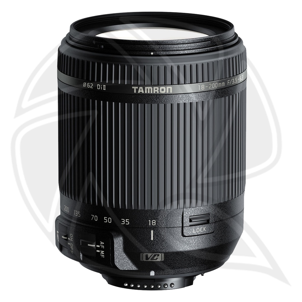 TAMRON 18-200mm F/3.5-6.3 Di II VC  for Nikon w/ hood