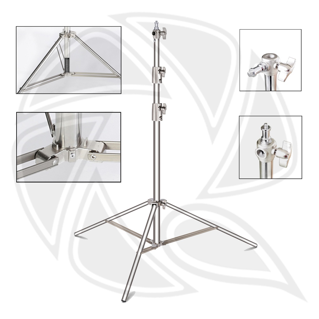 QIHE J288S Stainless Steel Light Stand 2.8m