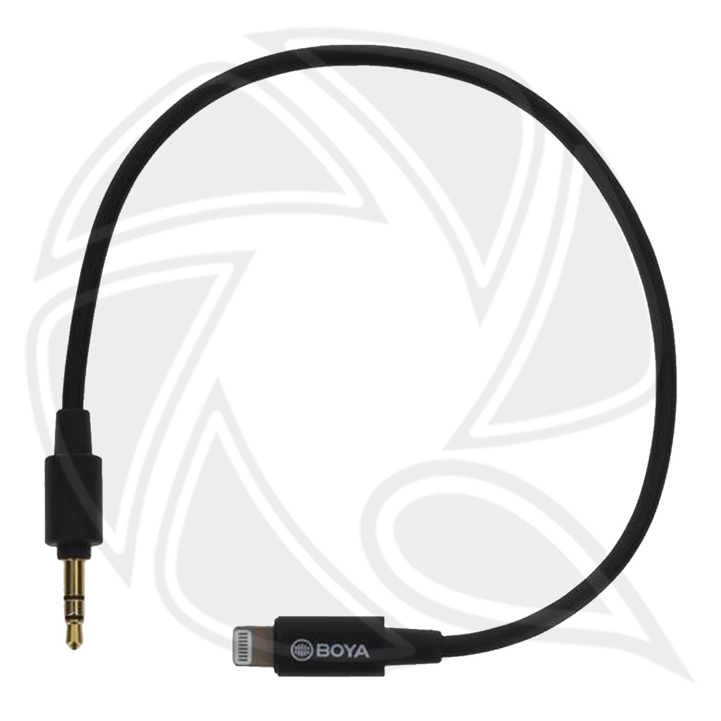 BOYA BY-K1 3.5mm TRS Male to Lightning Adapter Cable (iphone,Ipad)