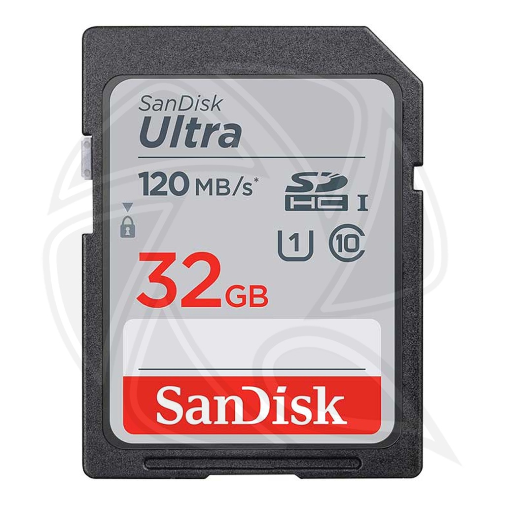 SANDISK Ultra 32GB 120MB/S  SDHC UHC-I CARD