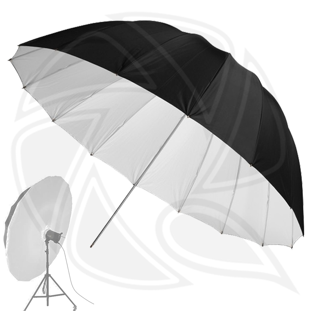 LIFE OF PHOTO AU48SX 105cm parbolic Umbrella black/white with Difuser
