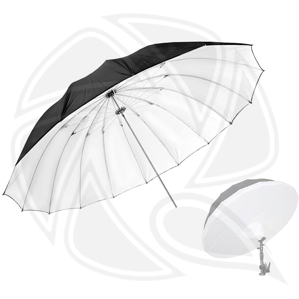 LIFE OF PHOTO AU48SX 160cm parbolic Umbrella black/white with Difeuser